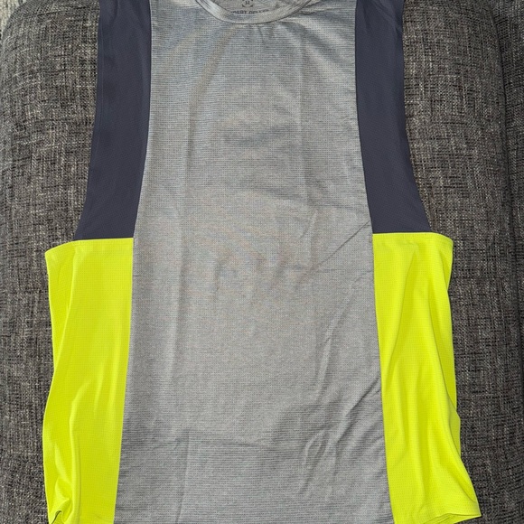 lululemon athletica Other - Lululemon Gray and Neon Yellow Sleeveless Top